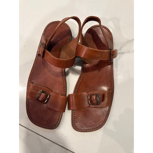 Men’s Biblical Camel Leather Sandals Size 4 (US 11) main image 6